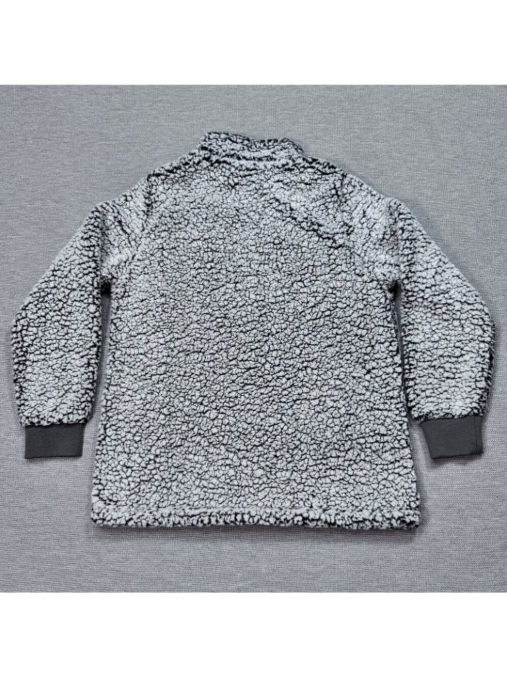 North & Acrux 1/4 Zip Jacket Womens Gray Cardinal Sherpa Pullover Long Sleeve XL - Picture 4 of 12